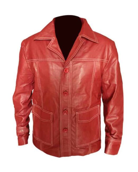 Fight Club Red Leather Jacket Thegem Product Catalog