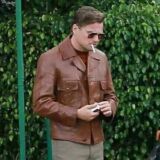 Leonardo Dicaprio Brown Leather jacket in “Once Upon a Time in Hollywood” Movie