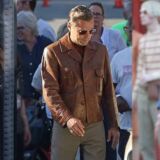 Leonardo Dicaprio Brown Leather jacket in “Once Upon a Time in Hollywood” Movie