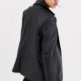 Original Blazer Style Leather jacket in Black