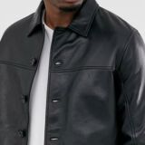 Reefer Leather jacket For Men