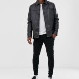 Reefer Leather jacket For Men