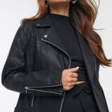 Stylish Leather jacket in Black