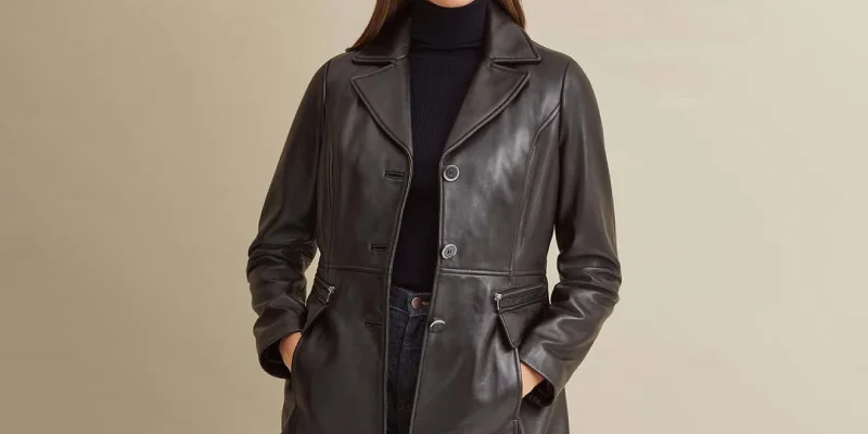 WILSON LEATHER MAEVE THINSULATE LEATHER CAR COAT