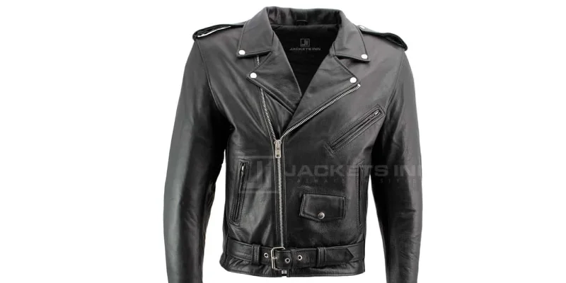 Classic Armored Mens Black High Grade Leather Motorcycle Biker Jacket With X Armor Protection