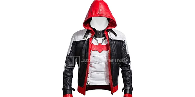 Jason Todds Batman Arkham Knight Red Hood Leather Jacket